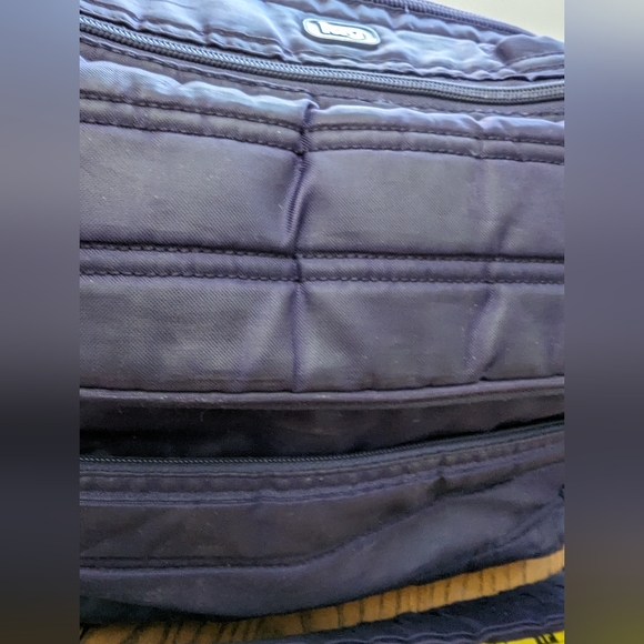 Lug Hula Hoop Diaper Tote Bag. Purple. 15x 12 x 4 - Picture 7 of 14